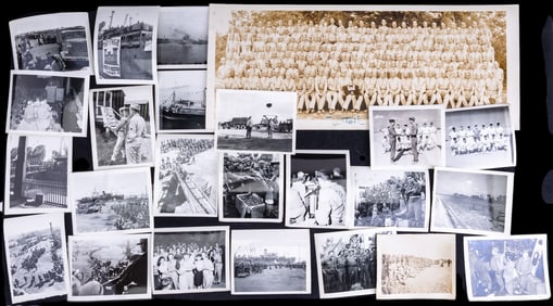 WWII GI photos, Yard Long + 23 Unique 100s Copies