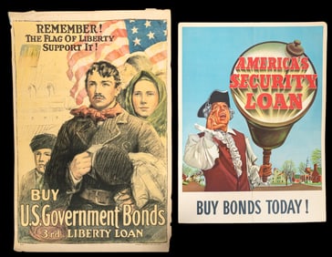 Vintage U.S. Government Bonds Posters (2)