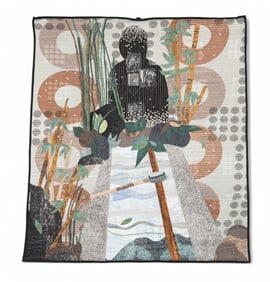 Hand Made Art Quilt Wall Hanging