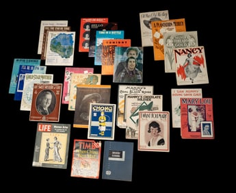 Vintage Assorted Sheet Music and Ephemera (25+)