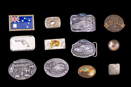 Ford Elliot & Martin, Vintage Belt Buckles (12)