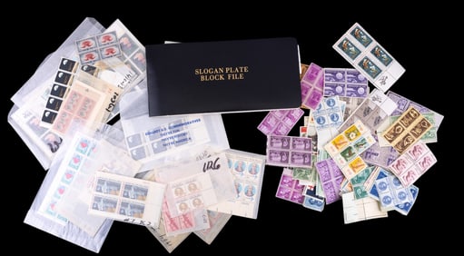 Vintage U.S. Uncirculated Stamp Plate Blocks