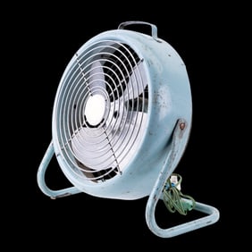 MCM General Electric "Capri" Metal Floor Fan