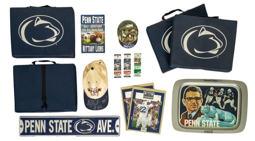 Penn State Ki-Jana Carter Signed Hat & More Items