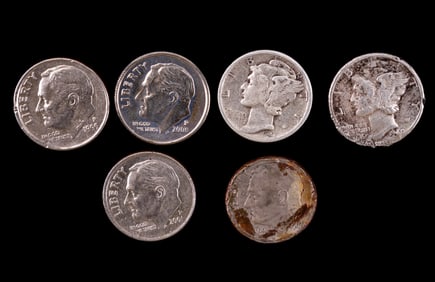 Possible Minting Error Dimes (6)
