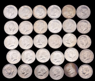 1964 (20) & 1976 (10) Kennedy Half Dollars