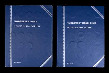 Roosevelt & "Mercury" Head Dime Collection Books