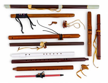 Butch Hall, Native American Carved Wood Flutes