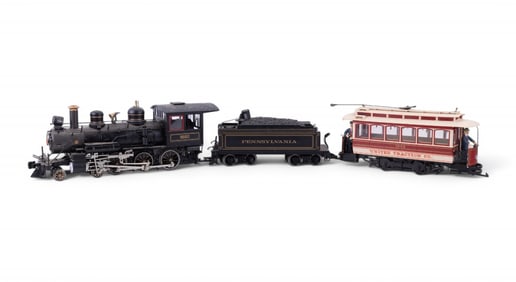 Bachmann 9660 Locomotive, Train Cars, Shay Box