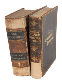 Antique Leather Bound Books (2)