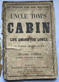 Uncle Tom's Cabin by Harriet B. Stowe 1853 Edition