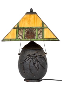 Meyda Tiffany Stained Glass Shade and Lamp