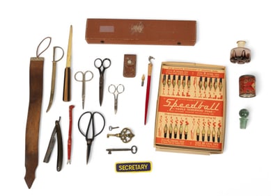 Speedball Pen Nibs, Gerber Scale + Desk Items