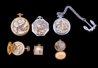 Elgin, Waltham, Empire Pocket, Cube Watches (6)
