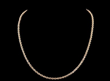 10K Gold Rope Necklace
