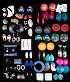 Givenchy, 1928, & More Costume Earrings (43 Pairs)