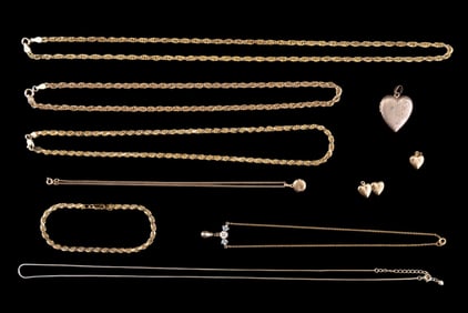 Gold Plated Sterling Silver & 12K GF Necklaces
