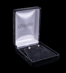 14K Gold & 1/3 Ct. Diamond Earrings, Diamonds Int.