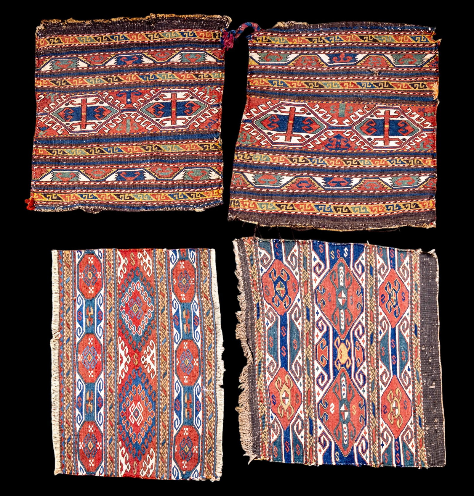 4-Piece Antique Collectible Saddle Bag Set (1 of 12)