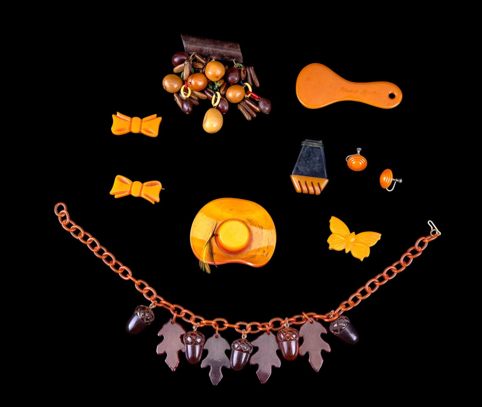 Bakelite Brooches & Hair Clips + More Jewelry (1 of 11)