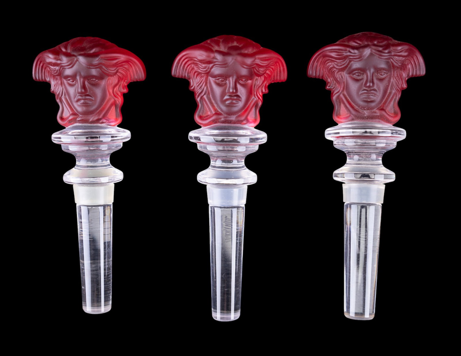 Rosenthal Versace Medusa Head Bottle Stoppers (3) (1 of 7)