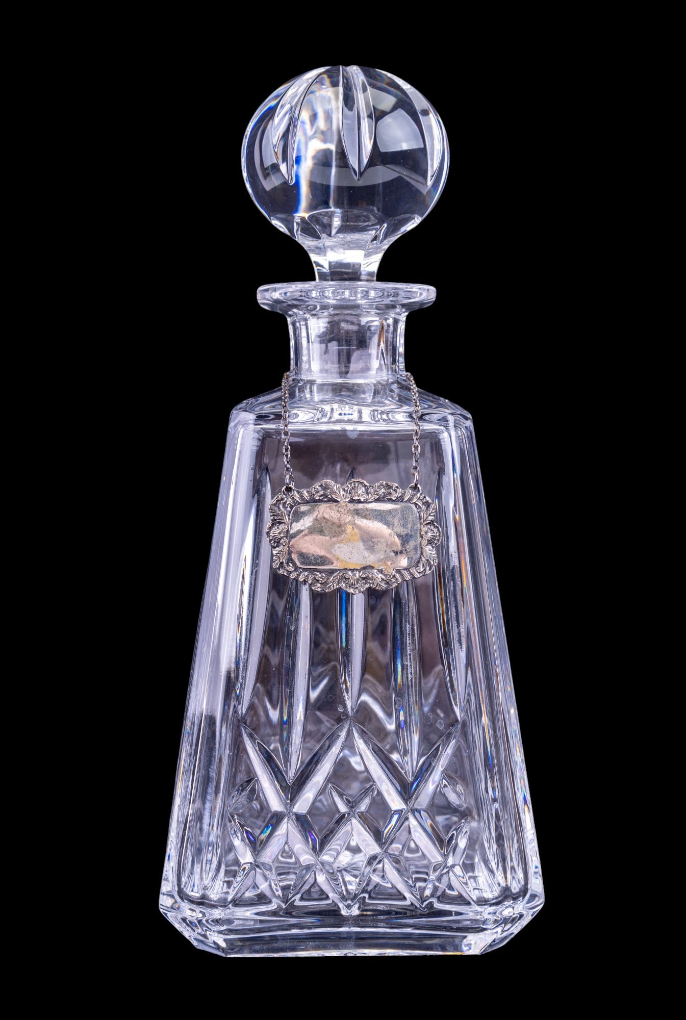Waterford Lismore Decanter with Sterling Neck Tag (1 of 8)