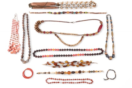 Earthtone, Wood beaded & More Costume Jewelry