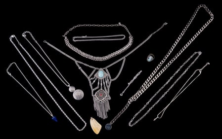 Sterling Silver, Silver Tone, Costume Jewelry