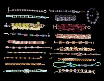 Beaded and Gold Tone Bracelets (20)