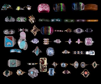 Costume and Golf Filled/Electroplated Rings (51)