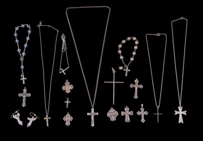 Sterling Christian Crosses and Necklaces