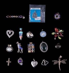 Sterling Silver Pendants (18)
