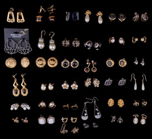Vintage Designer Earrings (37 pairs)