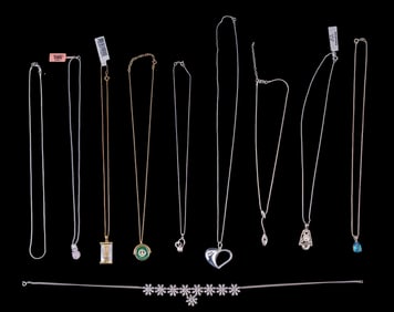 Sterling Silver Chains and Pendants