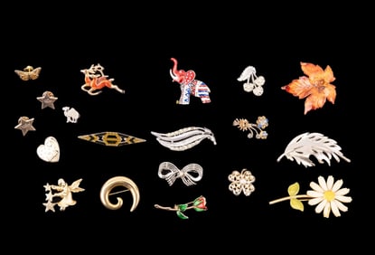 Vintage, Rhinestone, Enamel, more Pins & Brooches