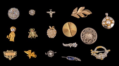 Vintage, Rhinestone, Crystal, more Pins & Brooches
