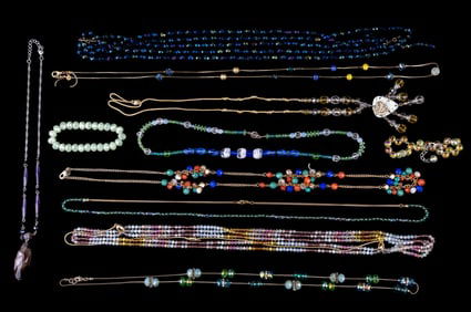 Austrian Crystal Necklace, Crystal, Faceted Glass