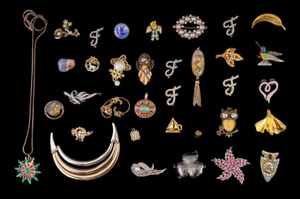 Rhinestone & More Pins, Pendants & Brooches