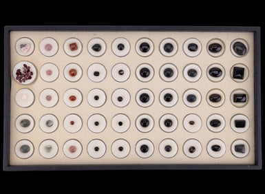 Grouping of 50 Semi-Precious/Natural Stones