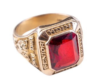 10K Gold State College High School 1960 Class Ring