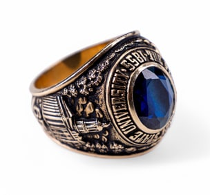 10K Gold Penn State University 1965 Class Ring