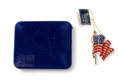 Trifari Stars & Stripes Flag Brooch