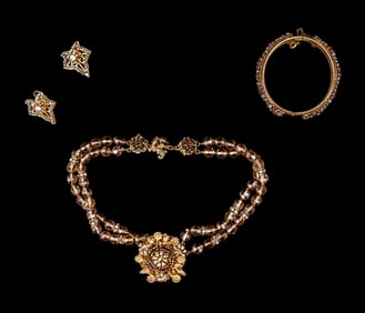 Miriam Haskell Vintage Necklace and Earrings
