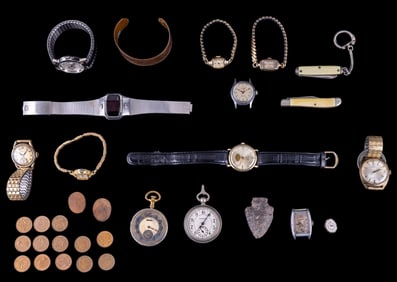 Vintage Hamilton, Elgin, and Coins