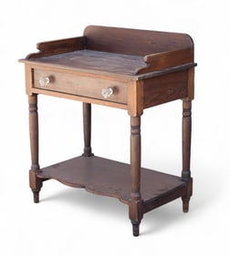 Antique Country One-Drawer Stand with Gallery