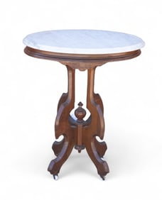 Victorian Marble Top Parlor Table