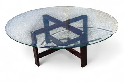 Round Glass Top Table / Coffee Table