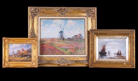 Dutch Theme (2) and Hunt Paintings