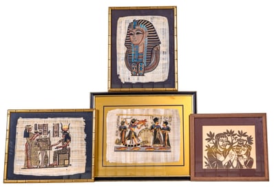 Egyptian Theme / Hieroglyphics Art & Woodblock
