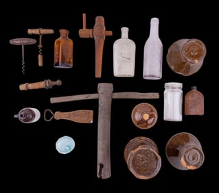 Vintage Advertising Bottles and Bungs